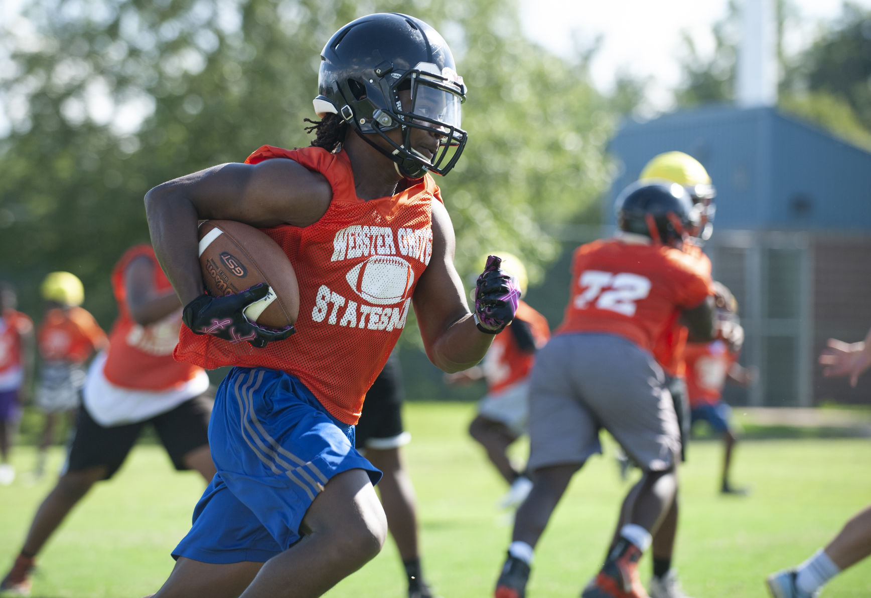 Webster Groves football practice